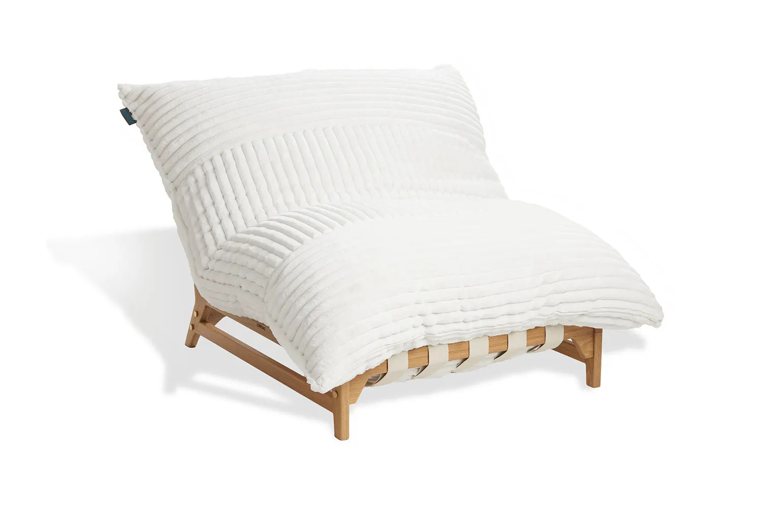PillowSac Accent Chair: Dove Channeled Phur | Lovesac