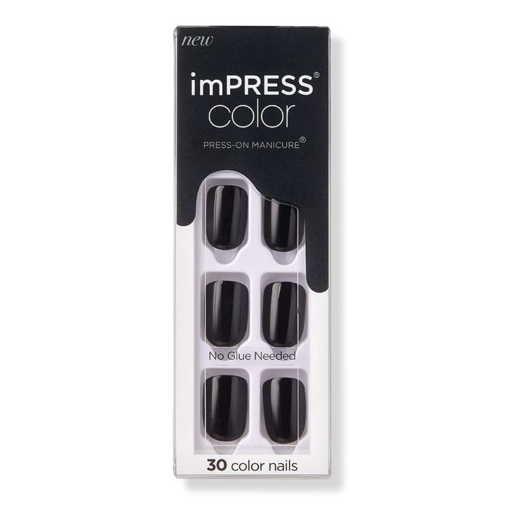 All Black imPRESS Color Press-On Manicure | Ulta