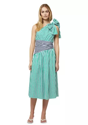 French Connection Women's Alexis One Shoulder Cotton Dress, 10 | Belk