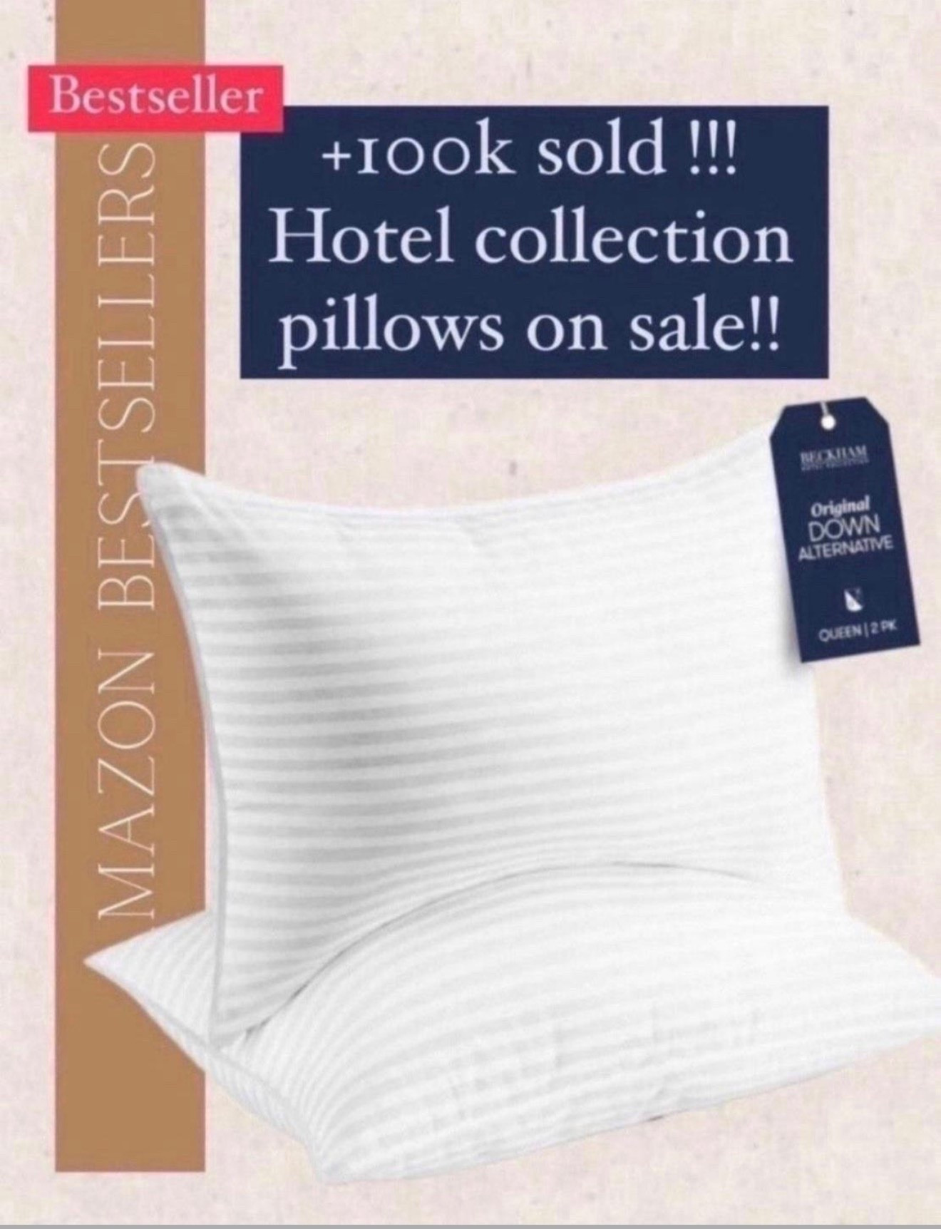 Beat selling hotel collection pillow