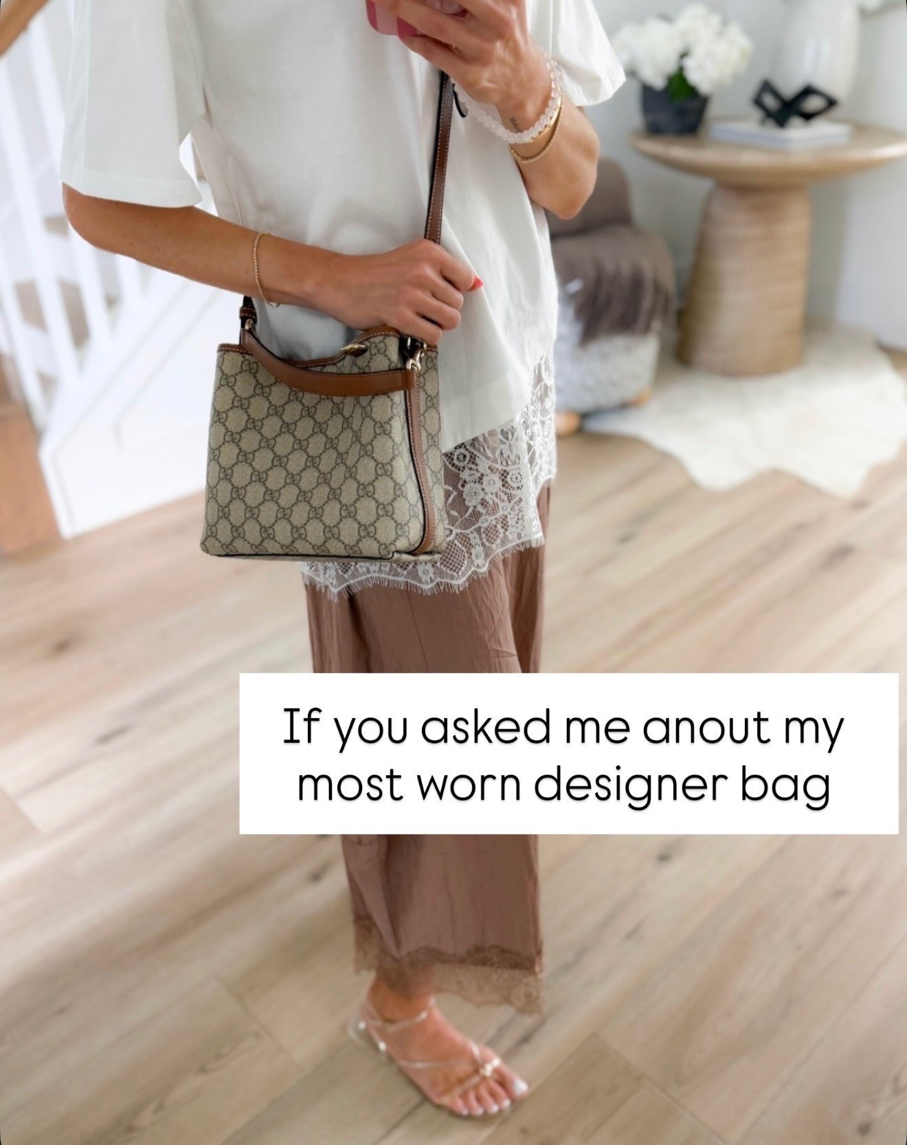 This Gucci bucket bag is one of those splurges that earns its place in my closet. The bucket shape holds more than you’d expect without feeling bulky, and the classic leather makes even jeans and a simple top feel a little more elevated.

Gucci bucket bag, designer handbag, luxury handbag, bucket bag, leather bag, everyday handbag, designer accessories, Gucci bag, investment bag, classic style, annabrstyle

#LTKootd #LTKSeasonal #LTKOver40