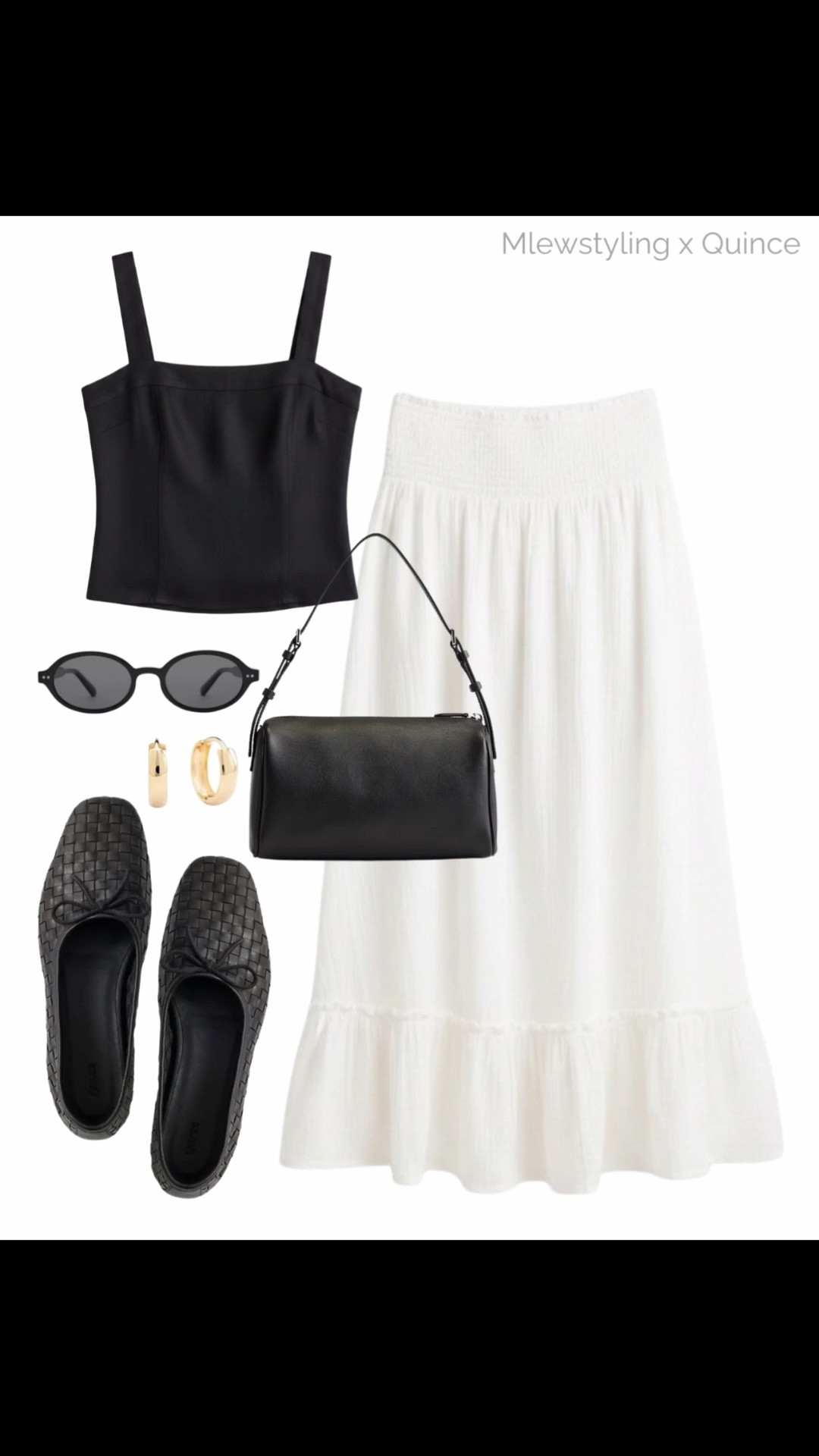 What to wear for a day date ✨

#QuincePartner @Quince

Tags: summer outfit, quiet luxury, old money style, white midi skirt, linen top, black ballet flats, leather bag, gold hoop earrings, capsule wardrobe

#LTKsummer #LTKstyletip #LTKshoes