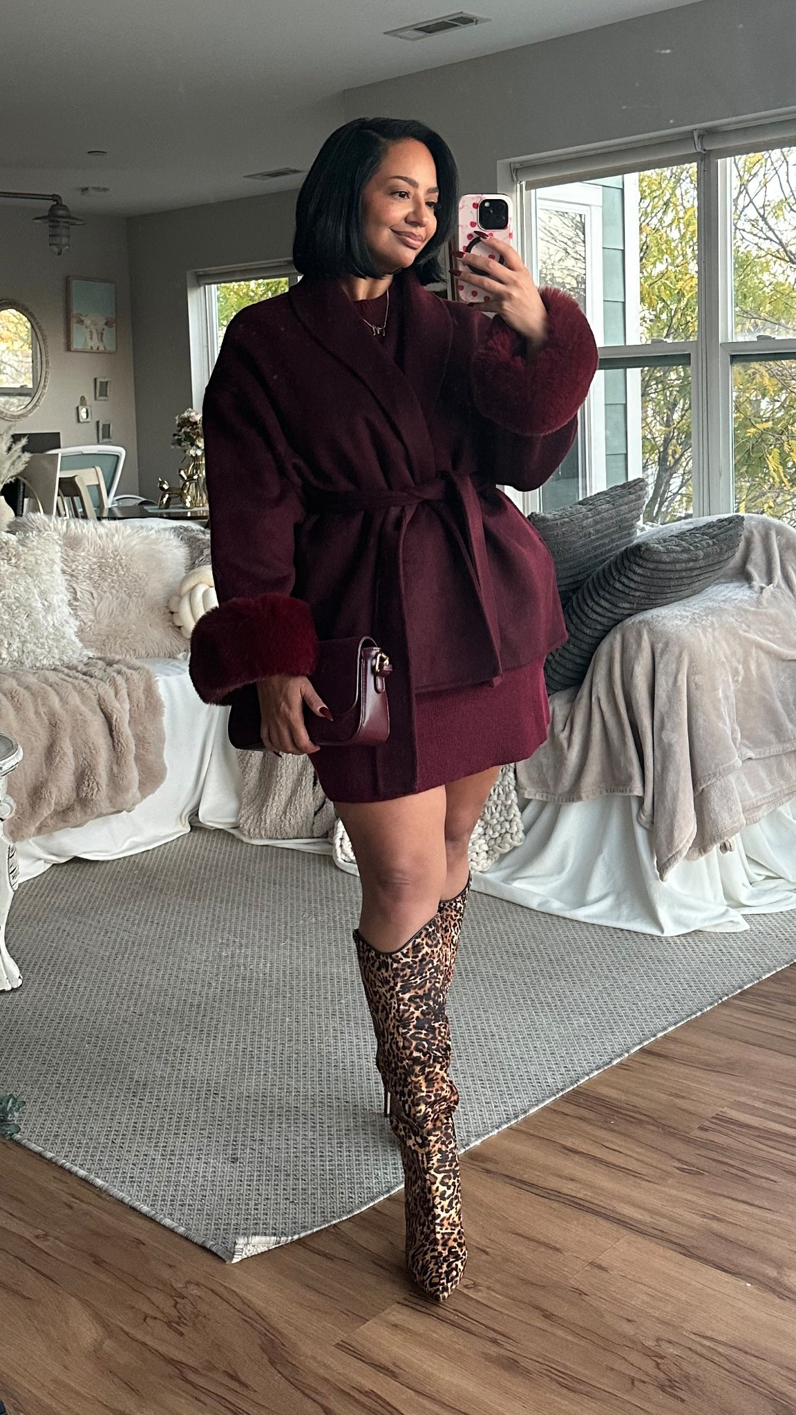 Monochromatic Burgundy Outfit for a Fall Date Night 🍁

boots, leopard print, fur trim jacket, skirt set, suede bag, sweater set

#LTKStyleTip #LTKShoeCrush #LTKFindsUnder50