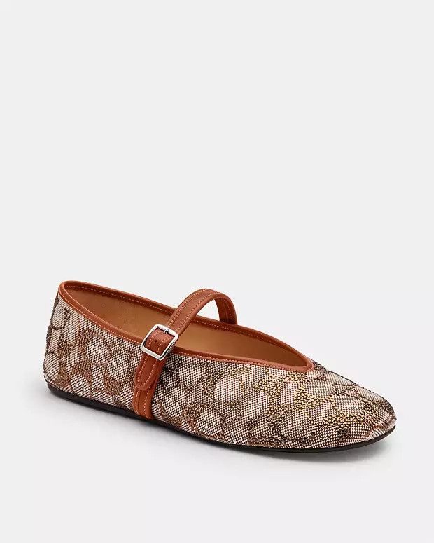 Mary Jane In Crystal Signature Jacquard | Coach (US)