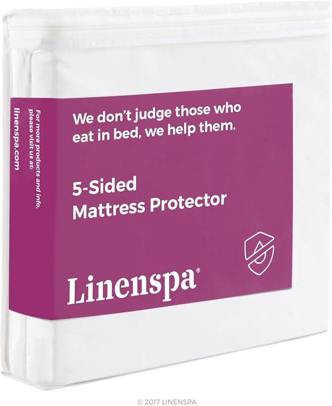 Linenspa Mattress Protector Full - Five Sided Full Mattress Protector Waterproof Mattress Cover ... | Amazon (US)