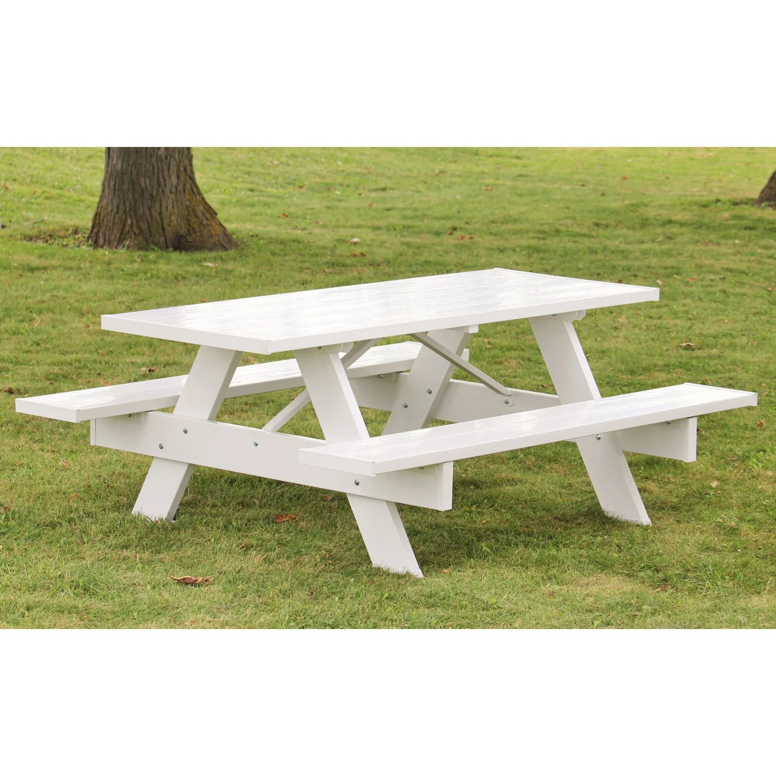 DuraTrel 6' Traditional White Picnic Table - Walmart.com | Walmart (US)
