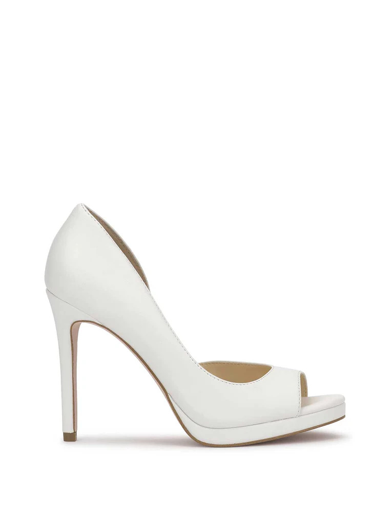 Kimli Peep Toe Pump in Bright White | Jessica Simpson