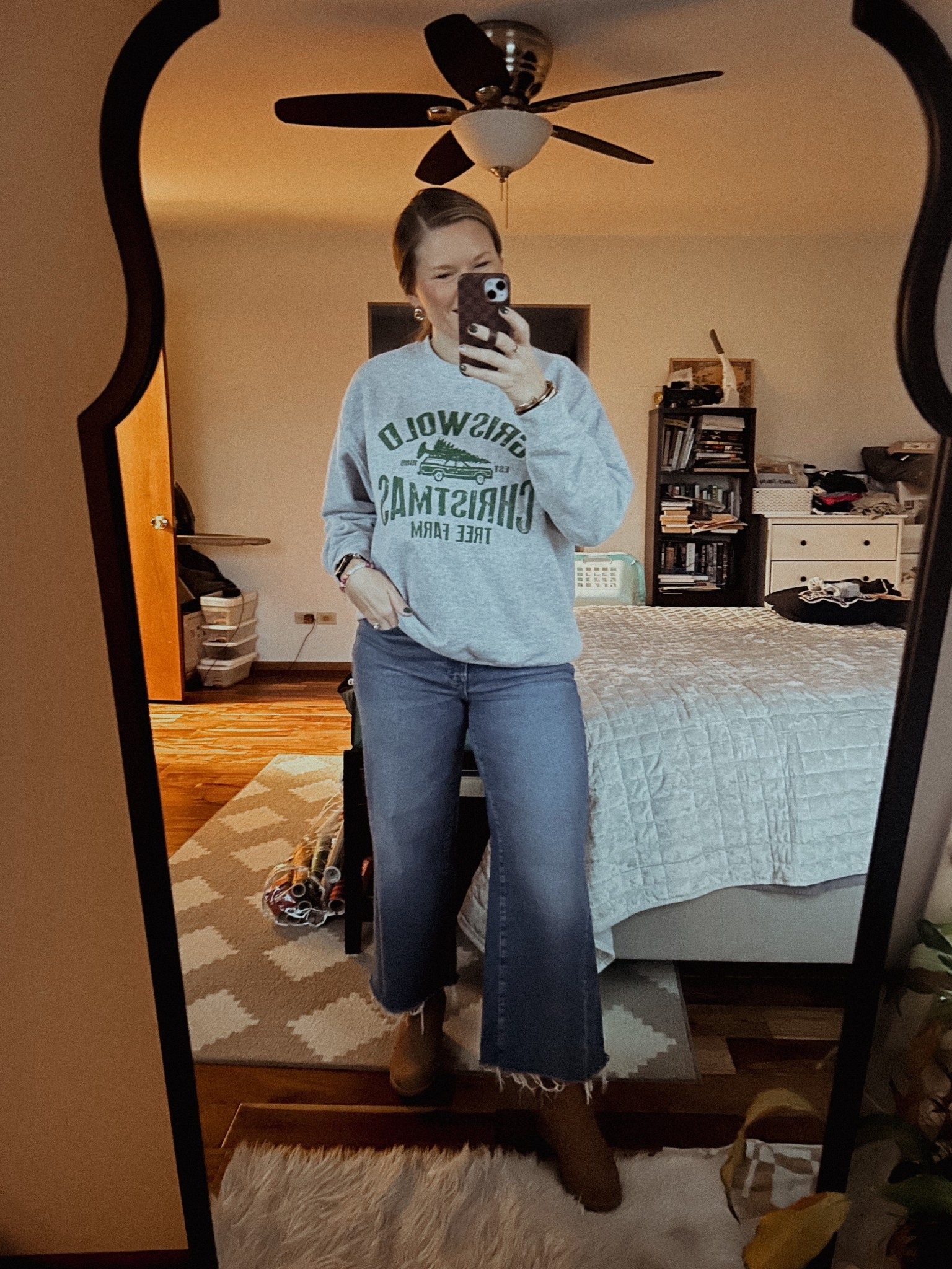 Another day, another Christmas sweatshirt! 

#LTKMidsize #LTKHoliday #LTKOver40