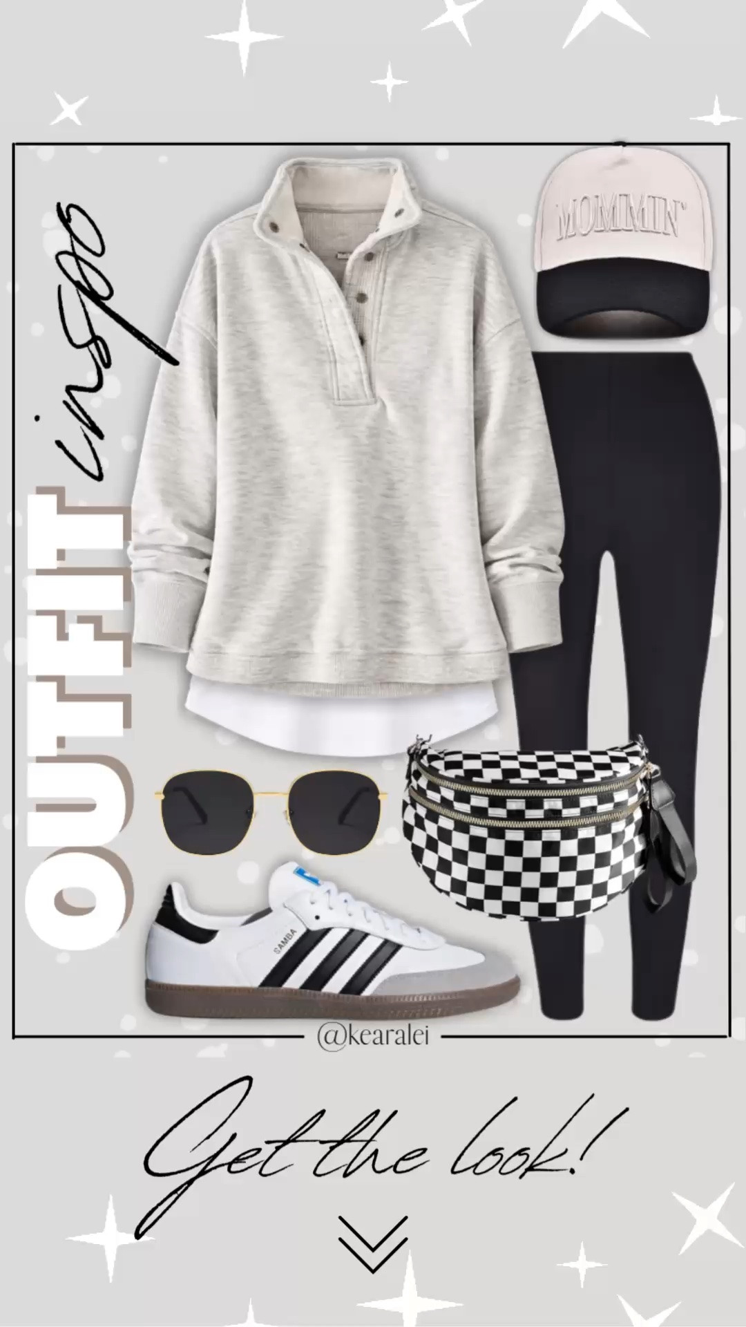 Fall outfits women casual outfits cool mom outfits Travel outfits comfy outfits Athleisure outfit Amazon fashion neutrals heathered light grey button up sweatshirt layered over white tunic length tshirt long white t-shirt with black leggings spanx, mommin hat color block beige and black baseball hat ball cap, checkered bum bag crossbody purse bumbag with women’s adidas sambas sneakers // casual outfit ideas cute outfits neutral sporty athletic style clothes affordable fashion budget fashion style Amazon fashion Pinterest style Pinterest outfits comfy outfit work from home weekend errands outfits #outfit #cute #affordable #budget #amazon #comfy #leggings #amazon #adidas #outfits
.
.
.
Amazon fashion, teacher outfits, business casual, casual outfits, neutrals, street style, Midi skirt, Maxi Dress, Swimsuit, Bikini, Travel, skinny Jeans, Puffer Jackets, Concert Outfits, Cocktail Dresses, Sweater dress, Sweaters, cardigans Fleece Pullovers, hoodies, button-downs, Oversized Sweatshirts, Jeans, High Waisted Leggings, dresses, joggers, fall Fashion, winter fashion, leather jacket, Sherpa jackets, Deals, shacket, Plaid Shirt Jackets, apple watch bands, lounge set, Date Night Outfits, Vacation outfits, Mom jeans, shorts, sunglasses, Disney outfits, Romper, jumpsuit, Airport outfits, biker shorts, Weekender bag, plus size fashion, Stanley cup tumbler, boots booties tall over the knee, ankle boots, Chelsea boots, combat boots, pointed toe, chunky sole, heel, high heels, mules, clogs, sneakers, slip on shoes, Nike, adidas, vans, dr. marten’s, ugg slippers, golden goose, sandals, high heels, loafers, Birkenstocks, Steve Madden

Target, Abercrombie and fitch, Amazon, Shein, Nordstrom, H&M, forever 21, forever21, Walmart, asos, Nordstrom rack, Nike, adidas, Vans, Quay, Tarte, Sephora, lululemon, free people, j crew jcrew factory, old navy

#LTKootd #LTKSeasonal #LTKSaleAlert