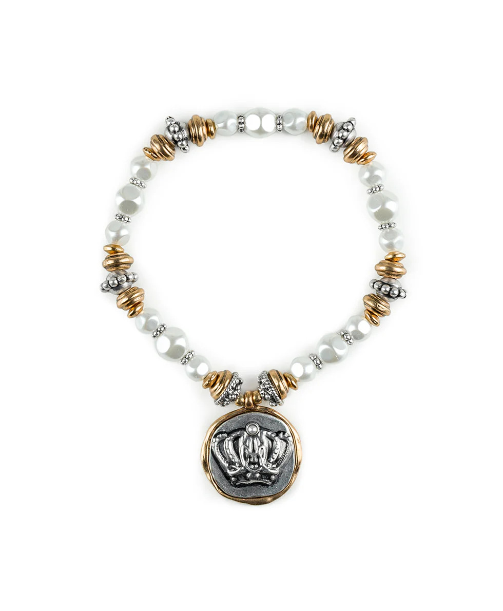 Crown Stretch Bracelet - Coin | Patricia Nash Designs