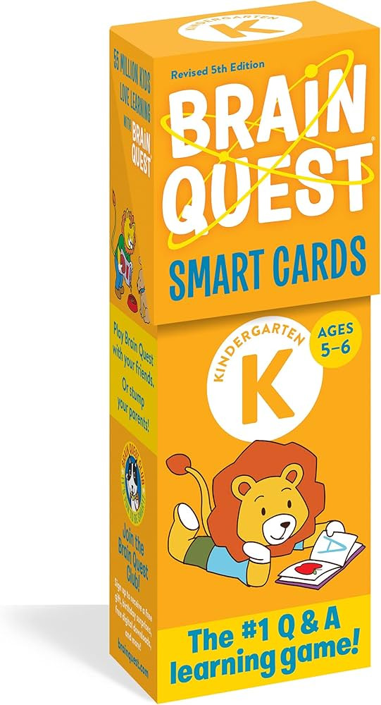 Brain Quest Kindergarten Smart Cards Revised 5th Edition (Brain Quest Smart Cards) | Amazon (US)