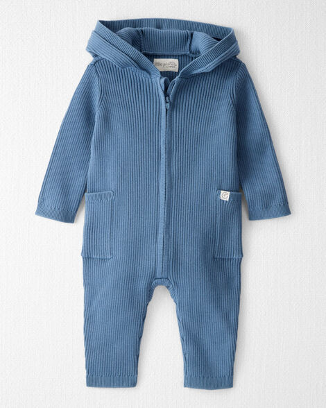Baby Organic Cotton Ribbed Sweater Knit Jumpsuit | Carter's Inc