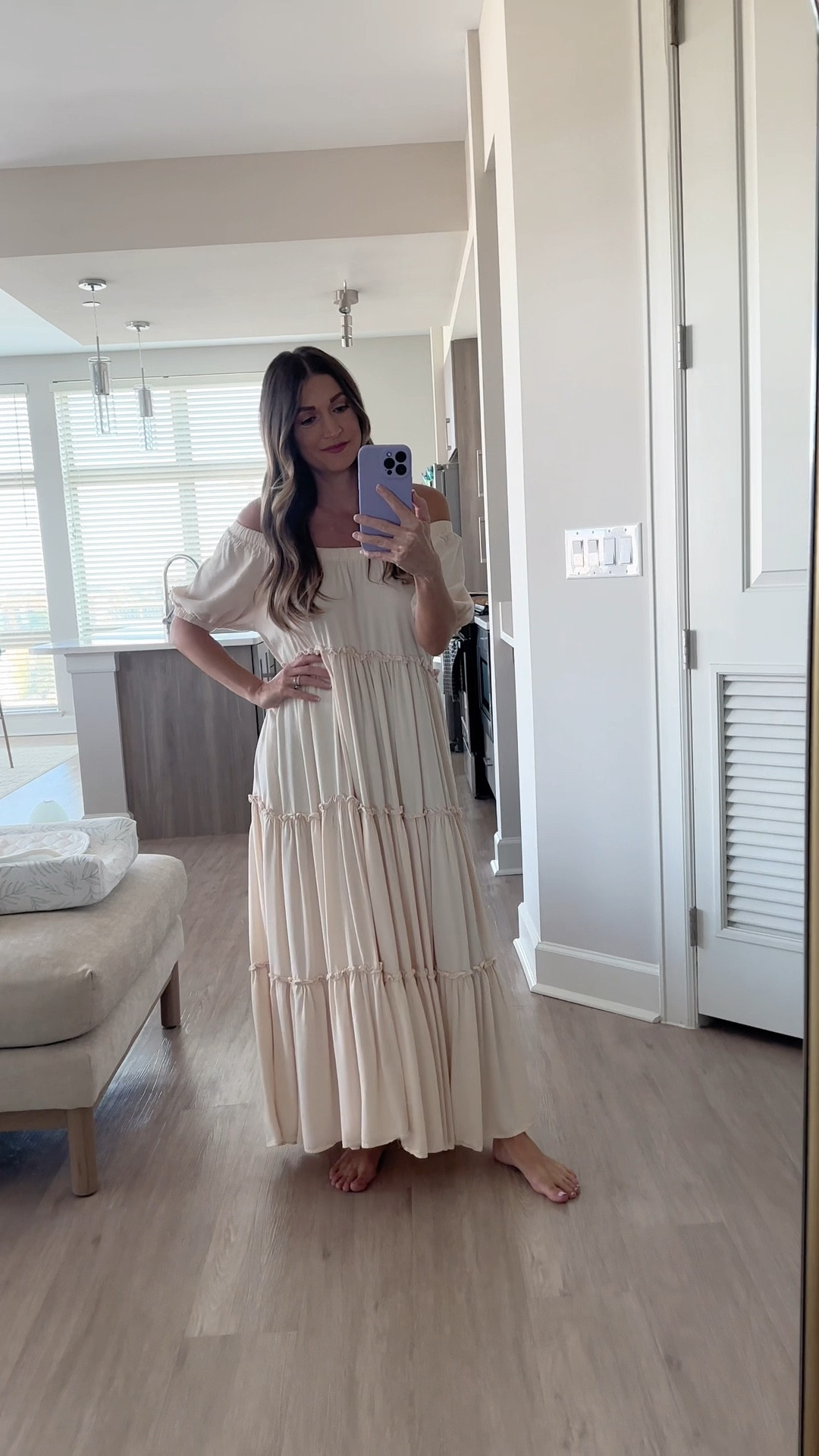 Beautiful dress for maternity or non maternity. Perfect for photos! 

#LTKstyletip #LTKbump #LTKunder100