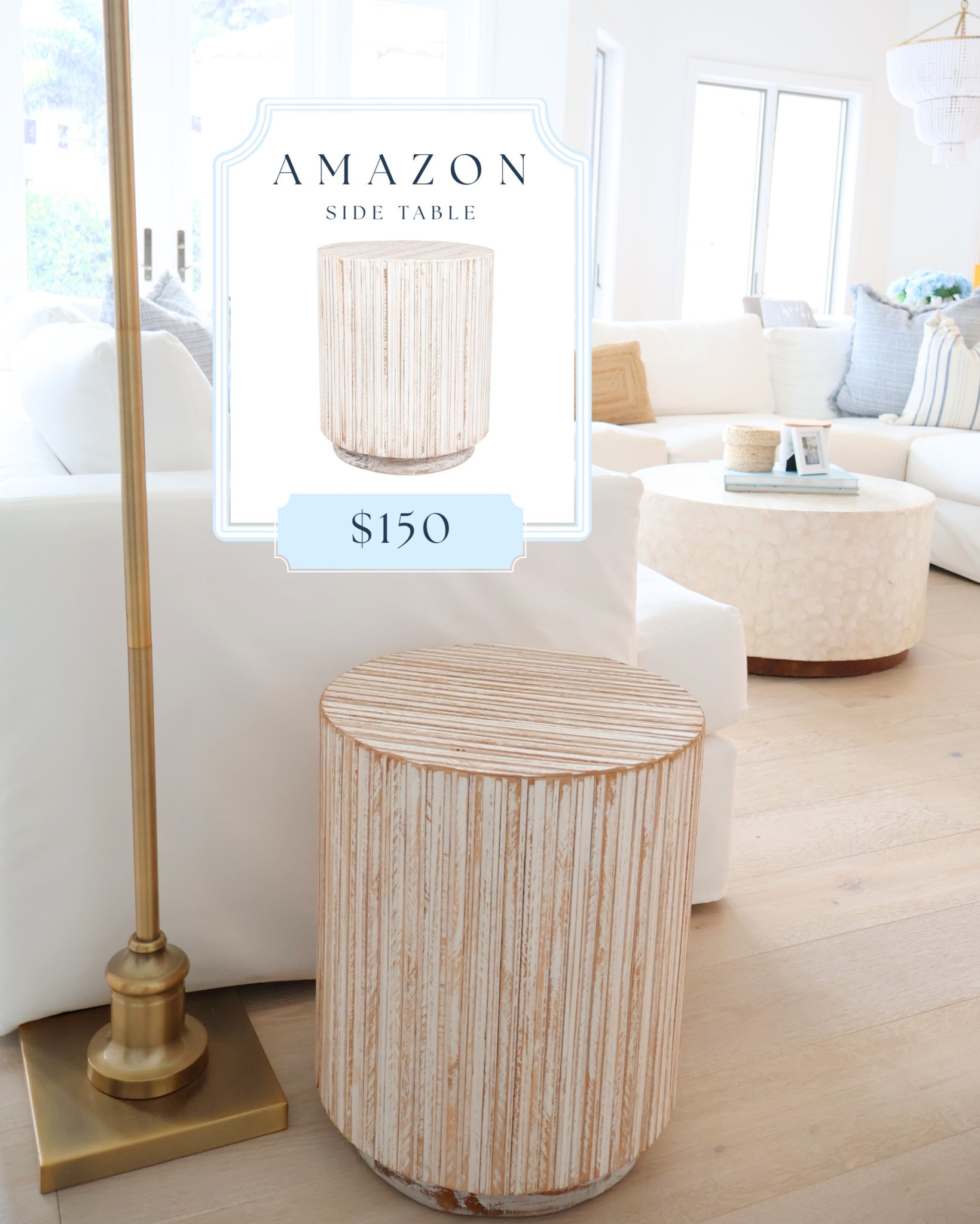 ✨ Modern Coastal Look for Less ✨
This Amazon side table brings the perfect mix of natural textures and coastal charm into any living room. I love how the whitewashed wood finish adds warmth while keeping a light + airy vibe. 🌊🤍 Style it next to a white sectional, pair with light blue and rattan accents, or use it as a versatile accent table that would work across many different design vibes.
💡 Shop this Amazon Furniture Find to get the designer look without the designer price tag 
#CoastalLiving #ModernCoastalDecor #AmazonHomeFinds #CoastalHomeStyle #DesignerDupe #LivingRoomDecor #AmazonSideTable #CoastalInterior #AffordableHomeDecor #NeutralHome

#LTKStyleTip #LTKSaleAlert #LTKHome