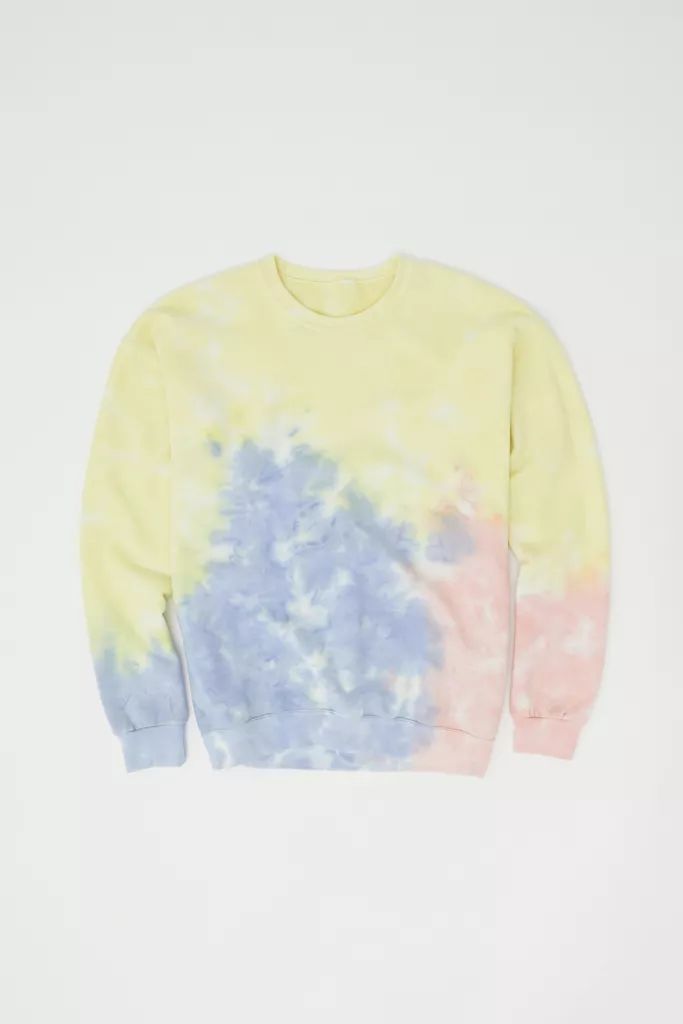 Urban Renewal Recycled Sherbet Tie-Dye Crew Neck Sweatshirt | Urban Outfitters (US and RoW)