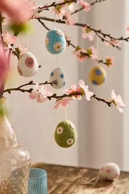 Felt Easter Egg Ornament Carton | Anthropologie (US)