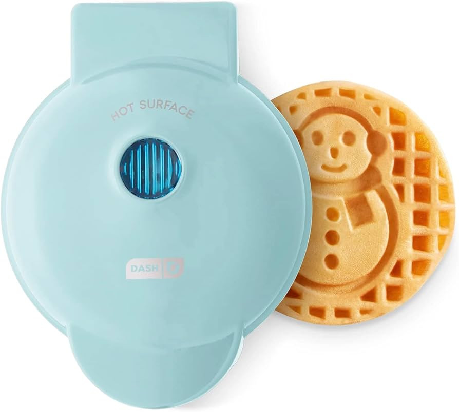 Snowman Mini Waffle Maker DASH Christmas Winter Holiday Treats | Amazon (US)