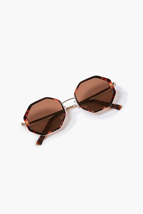Tortoiseshell Geo Sunglasses | Forever 21 (US)