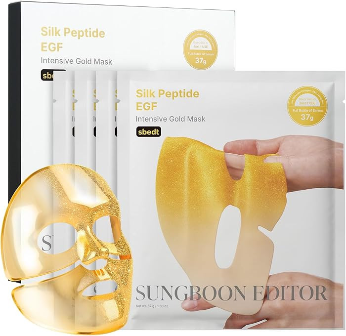 SUNGBOON EDITOR Silk Peptide EGF Intensive Gold Overnight Mask, Hydrating Mask for Glass Skin,31 ... | Amazon (US)