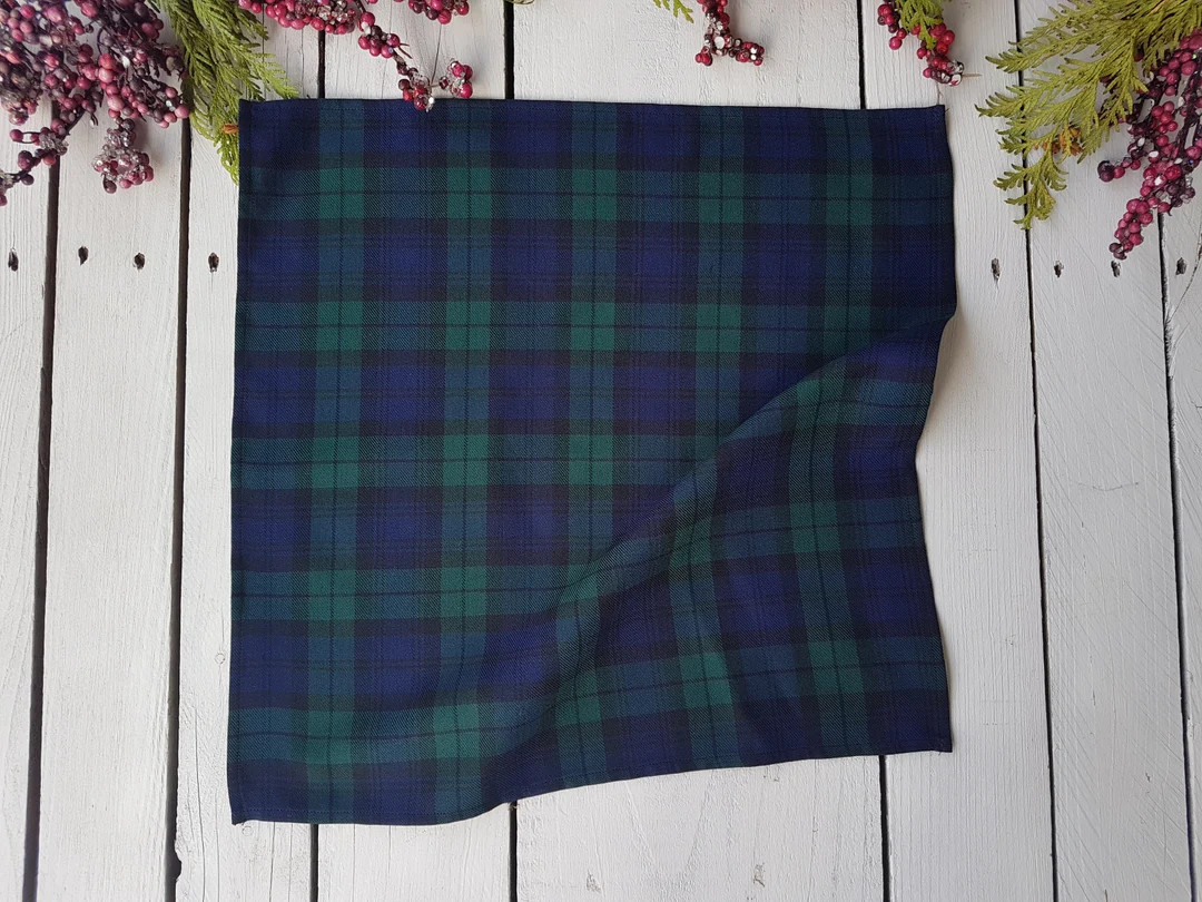 Blackwatch Plaid Napkins, Christmas Serviettes - Etsy UK | Etsy (US)