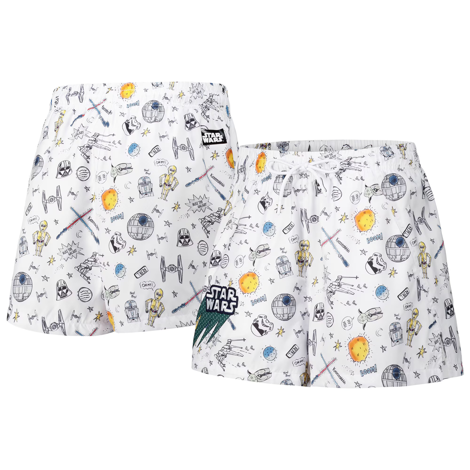 Star Wars Freeze Max Women's Pop Art Club Shorts - White | Fanatics