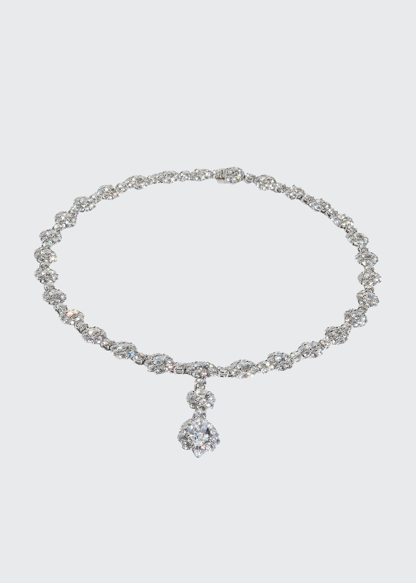 Diamond Cluster Y-Drop Necklace | Bergdorf Goodman
