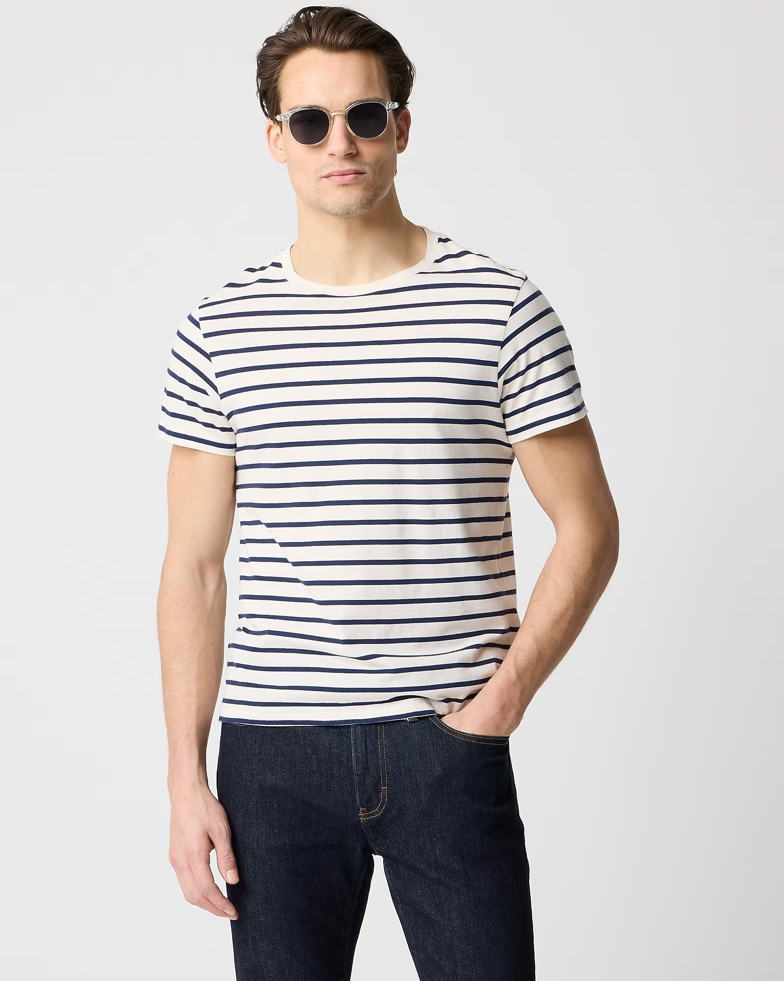 Slim broken-in striped tee | J.Crew Factory