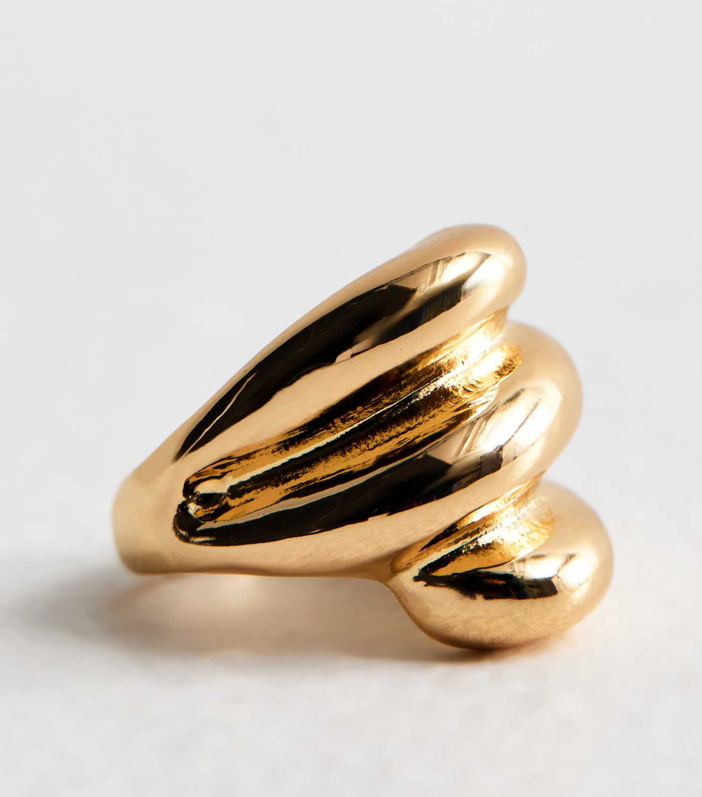 Gold Tone Chunky Bubble Ring | New Look | New Look (UK)