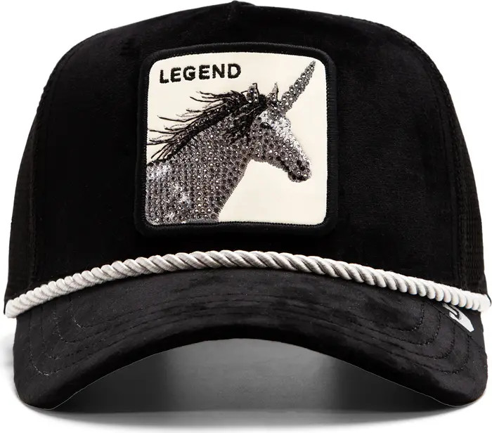 Legend Patch Satin Front Trucker Hat | Nordstrom