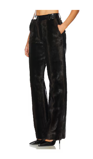 Barberini Faux Fur Pant in Visone | Revolve Clothing (Global)