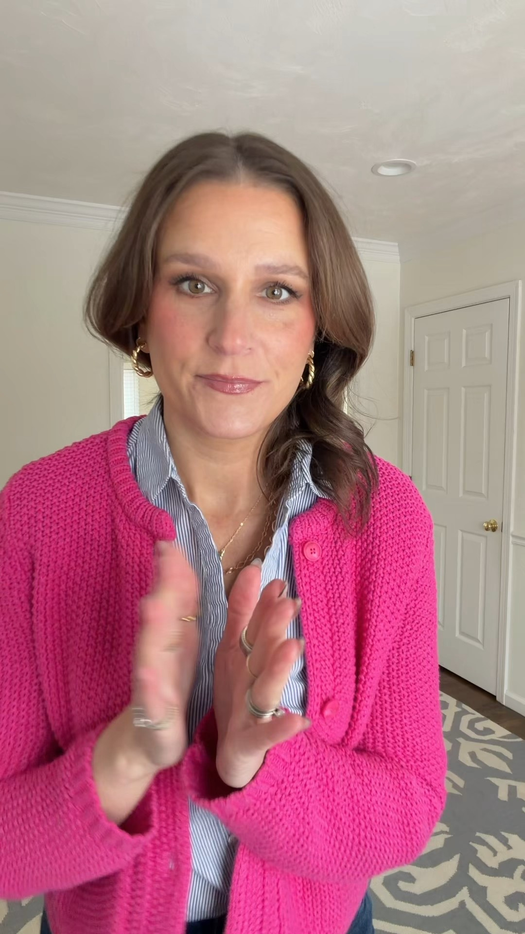 Happy Monday! Today’s outfit of the day. It’s a little preppy but I’m not mad about it. Love the pop of pink on this Monday.

#LTKootd #LTKOver40 #LTKFindsUnder100