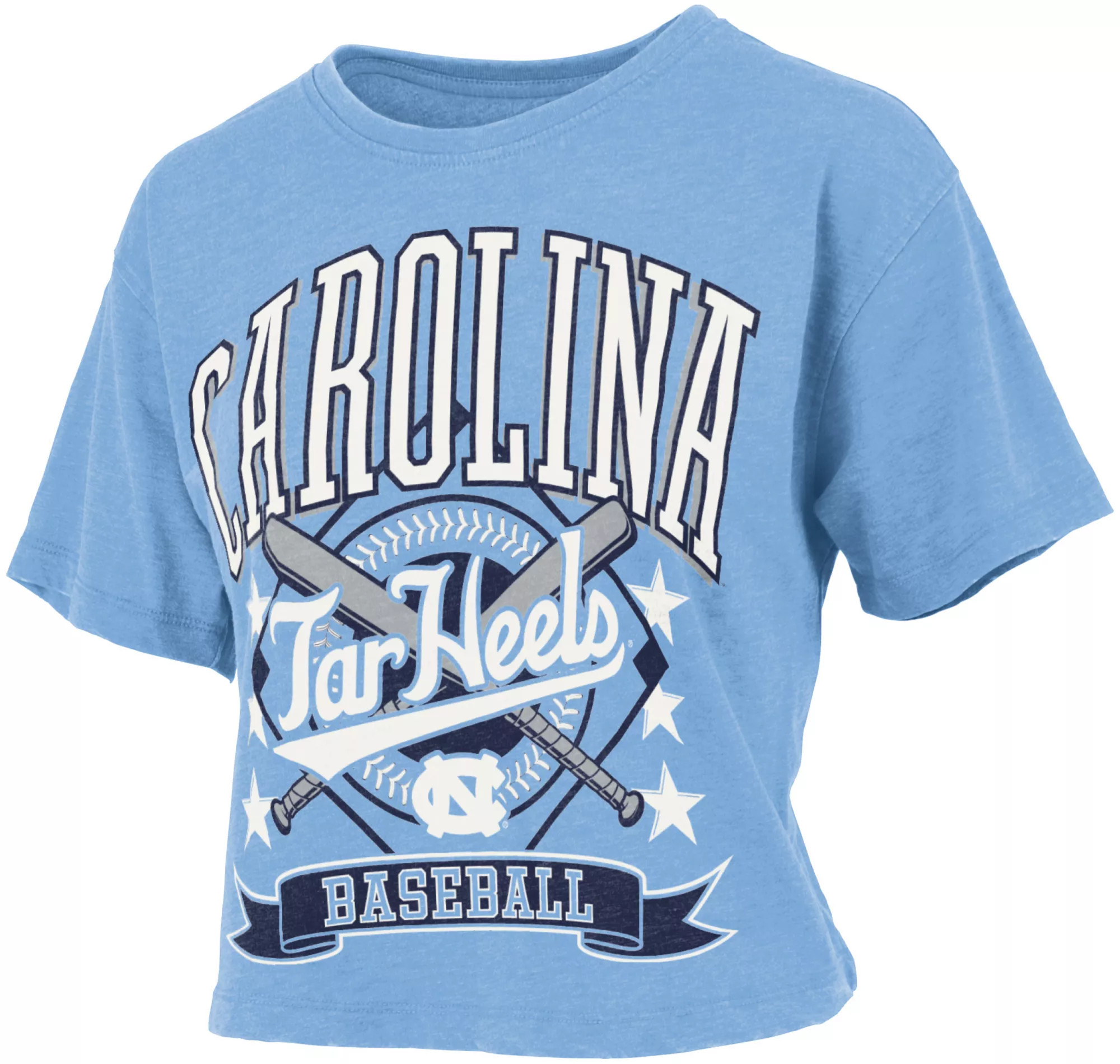 Pressbox Women's North Carolina Tar Heels Light Blue Baseball T-Shirt, XL | DICK'S Sporting Goods