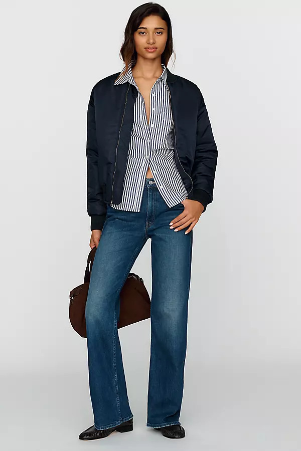 The Bookie Sneak Mid Rise Bootcut Jeans | Anthropologie (US)