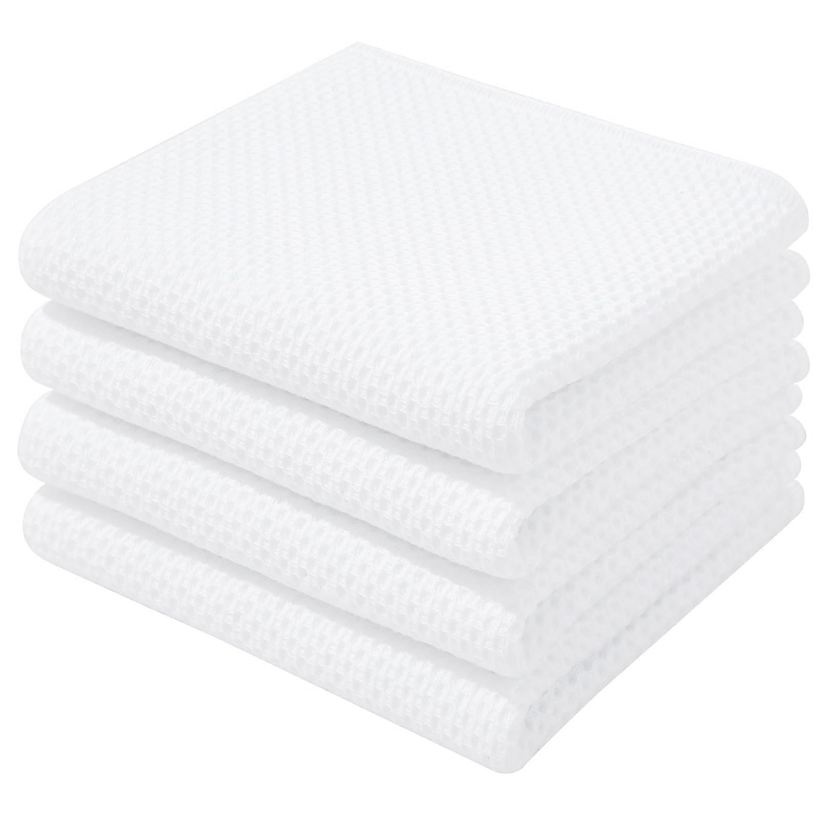 Homaxy 100% Cotton Waffle Weave Kitchen Dish Towels, Ultra Soft Absorbent Quick Drying Cleaning T... | Amazon (US)