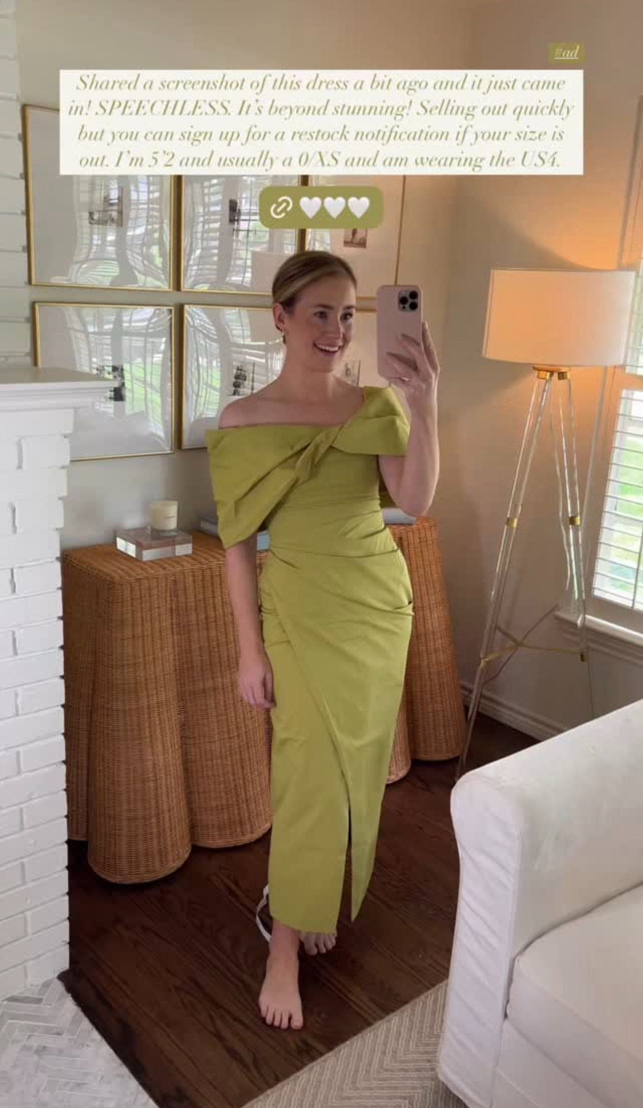 strapless open back dress Silk Long Sleeve Wrap Dress Chartreuse Emerald| Tie Dye - annakosturova main image 0