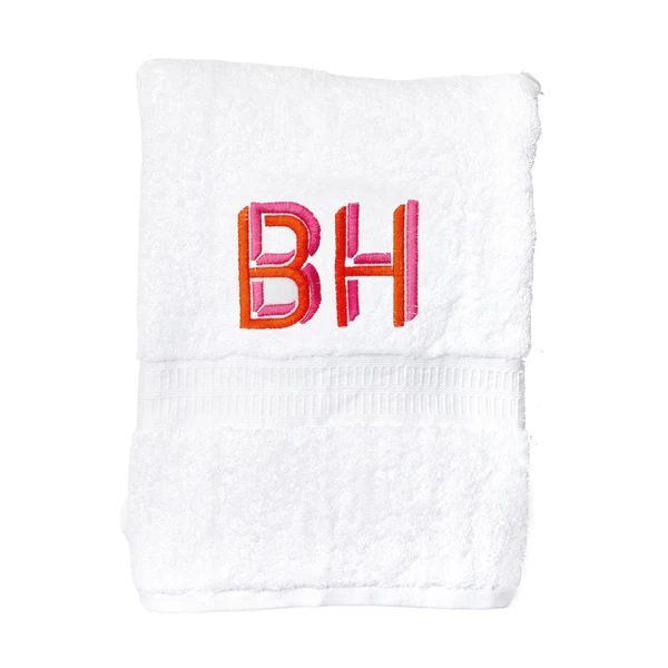 Embroidered Guest Towels | Sprinkled With Pink