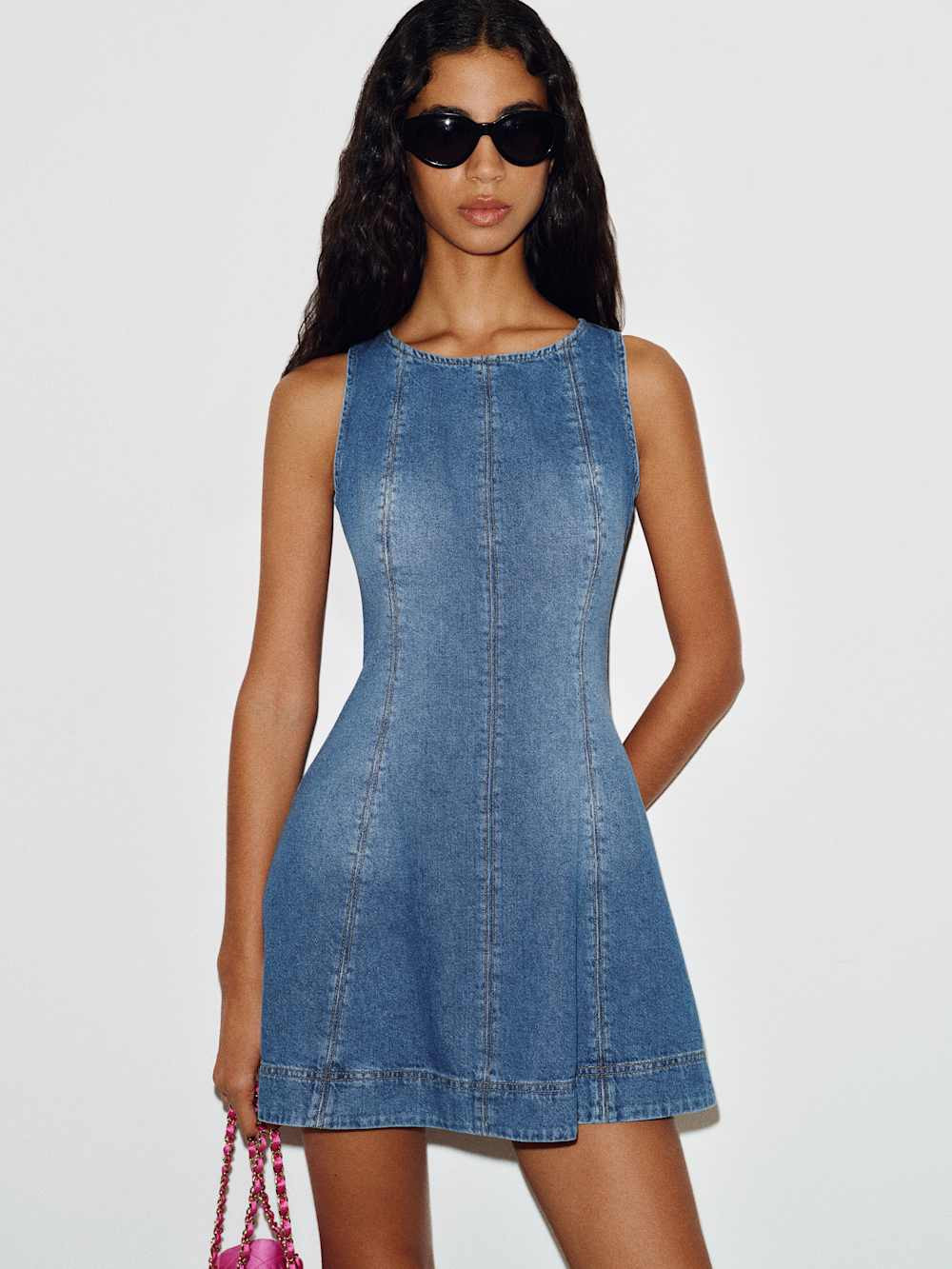 Kehlani Denim Mini Dress | Reformation (Global)