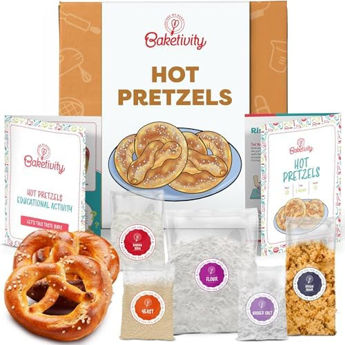 Pretzel Making Kit - Real Cooking Set for Kids Ages 5-12+ with Recipe and Ingredients - Kids Baki... | Amazon (US)