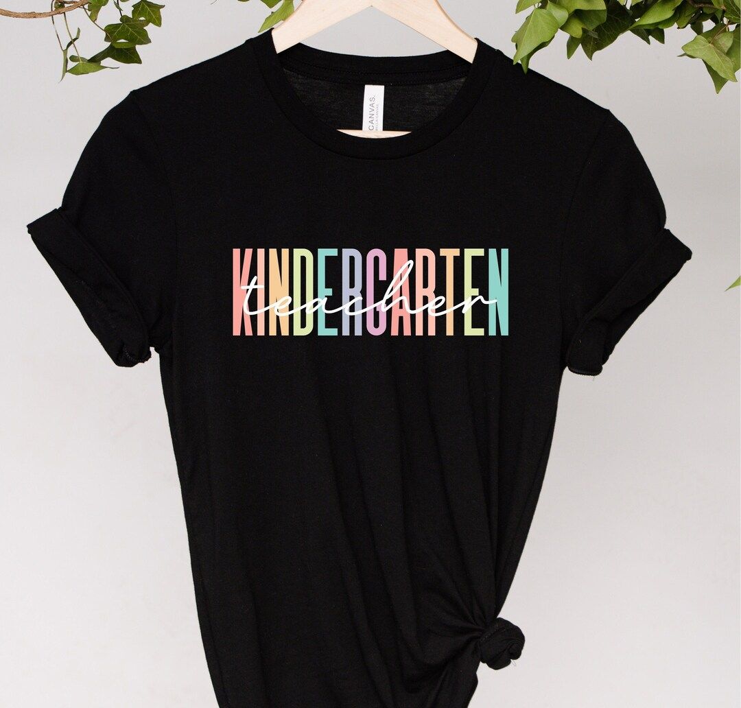 Personalized Kindergarten Teacher Tee Gift for Kindergarten - Etsy Canada | Etsy (CAD)