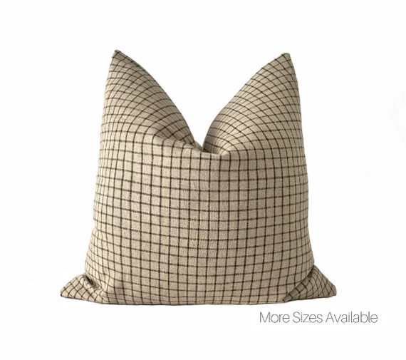 BRISTOL  Gingham Pillow Cover  Boho Pillow  Country Rustic | Etsy UK | Etsy (UK)