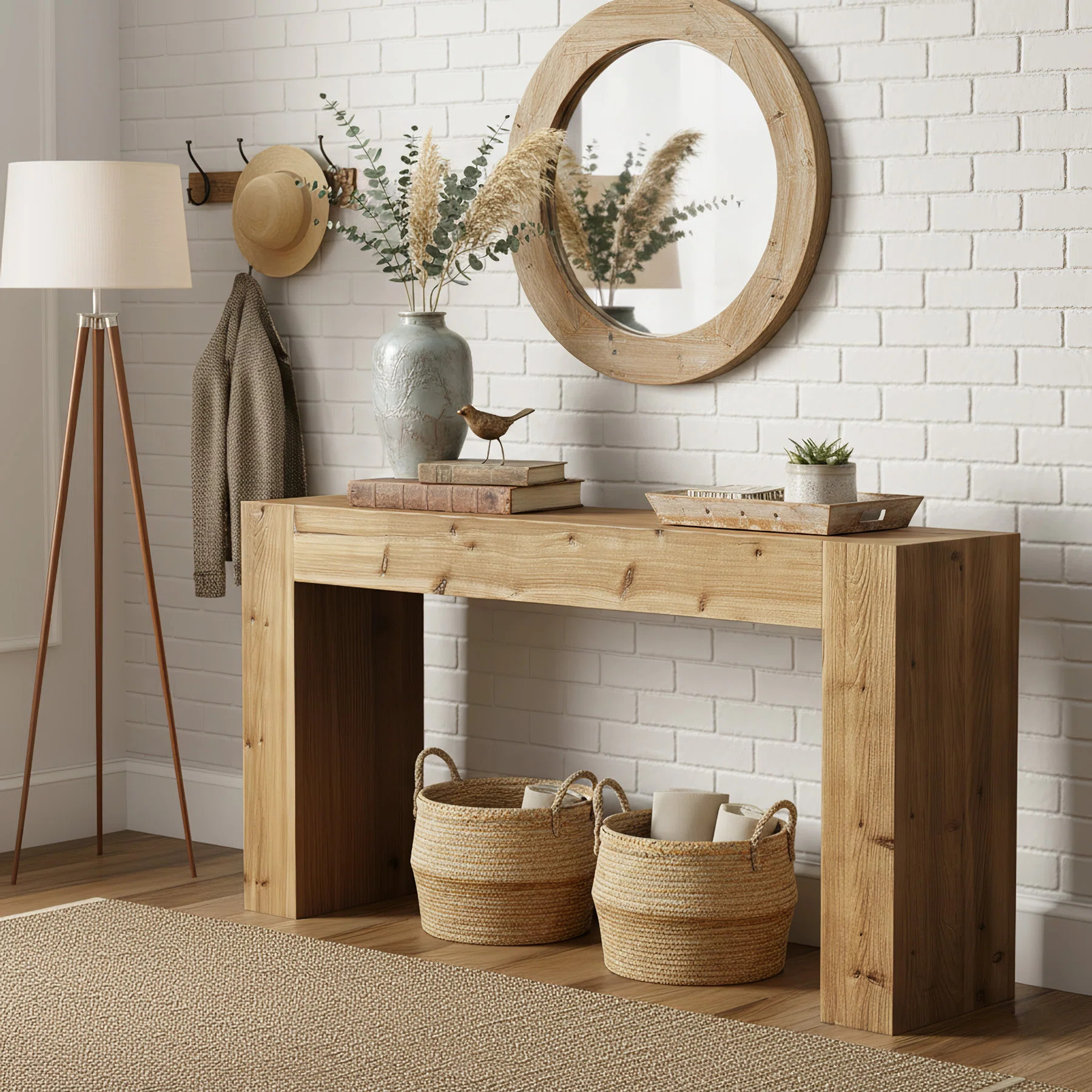 63-Inch Solid Wood Console Table | Wayfair North America