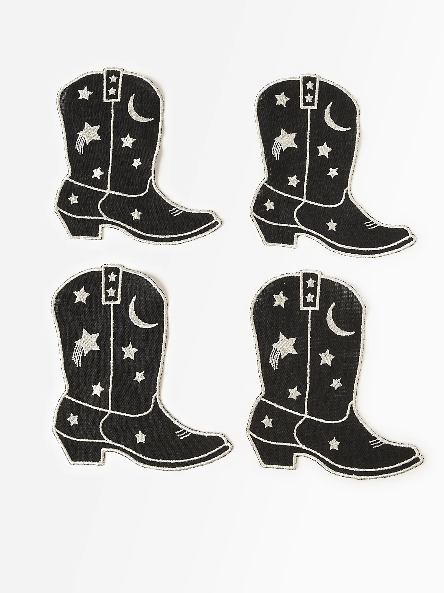 HOUSE OF GLEASON
                      
                     Cowboy Boot Cocktail Napkin Set | Saint Bernard