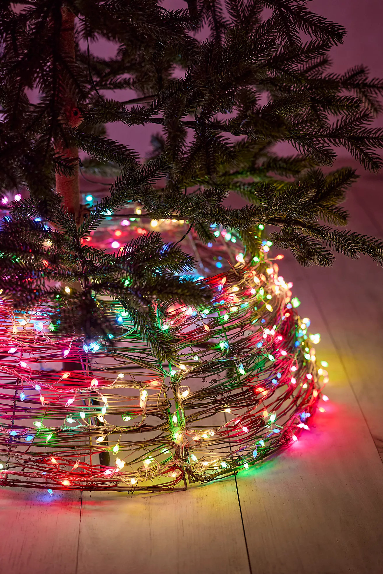 Illuminated Color-Changing Vine Tree Skirt | Anthropologie (US)