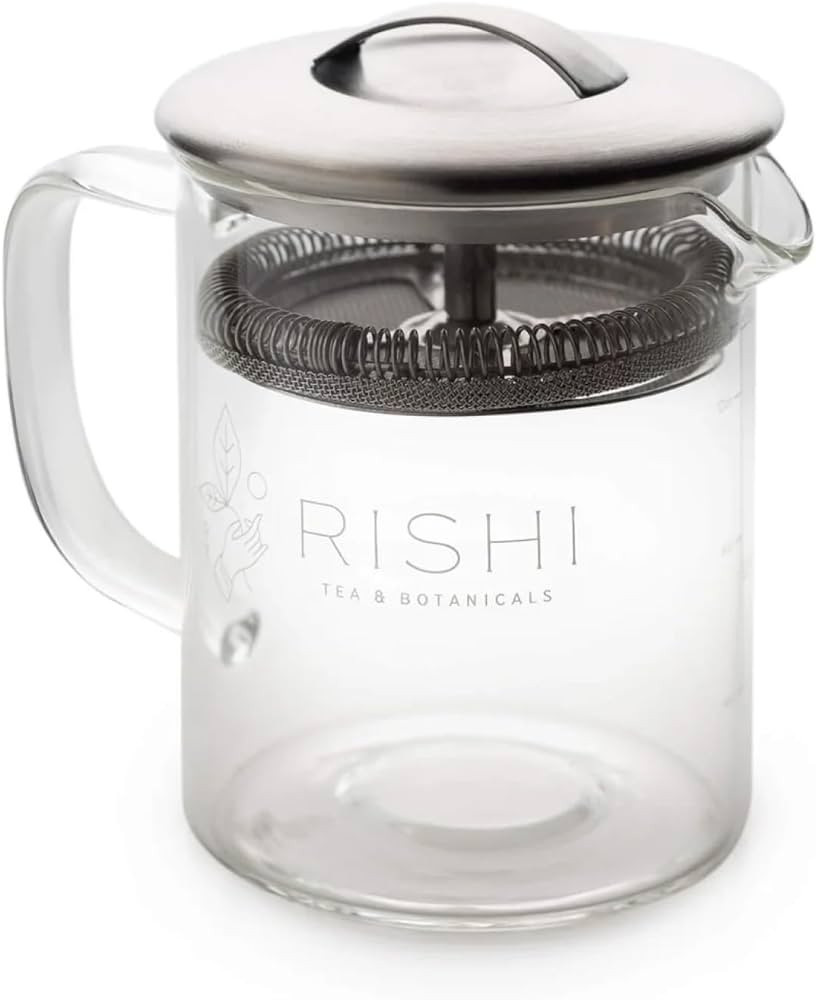 Rishi Tea Simple Brew Teapot - For 12oz Loose Tea Preparation, Built-in Strainer, Everyday Teawar... | Amazon (US)