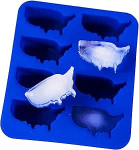 USA Silicone Ice Cube Tray, United States Ice Cube Trays for Freezer, States Ice Cube Mold, US Ma... | Amazon (US)