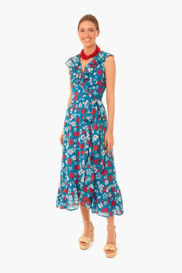 Melodic Floral Dazzling Blue Eris Dress | Tuckernuck (US)