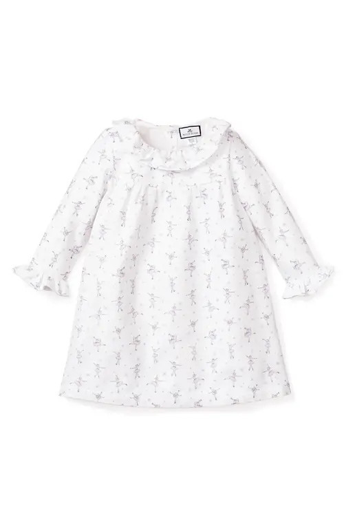 Petite Plume Kids' Sugar Plum Fairy Flannel Nightgown in White at Nordstrom, Size 3Y | Nordstrom