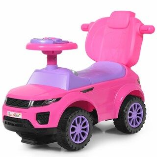Costway 3 in 1 Ride on Push Car Toddler Stroller Sliding Car w/Music Pink | Kroger