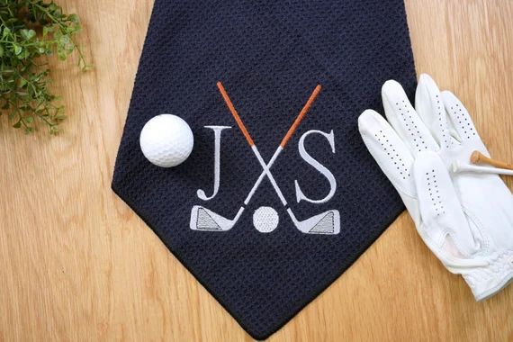 Personalized Golf Towel  Monogrammed Golf Towel  Golf Gift  | Etsy | Etsy (US)