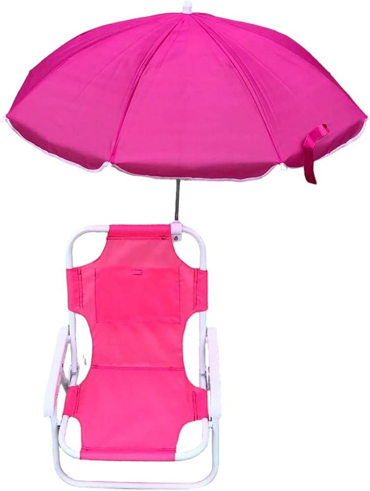 Kids Beach Chair with Umbrella, Foldable & Detachable Outdoor Chair with Canopy, Portable for Out... | Amazon (US)